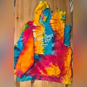 Colorful Tie-Dye Hoodie California size XL baggie